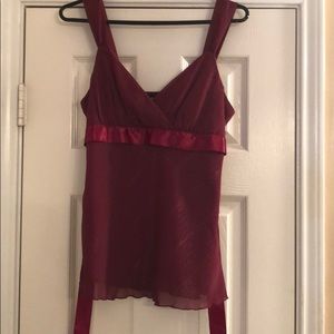 Dressy maroon top